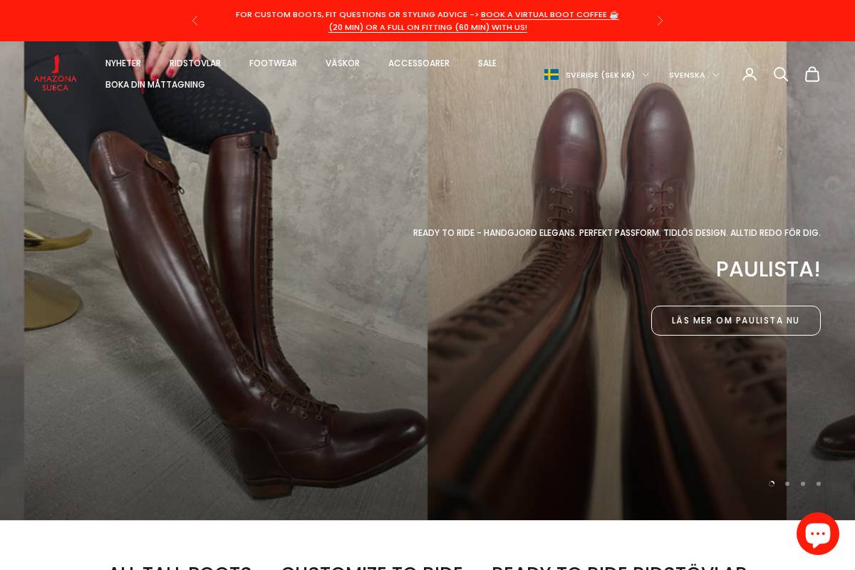 amazonasueca.se homepage screenshot