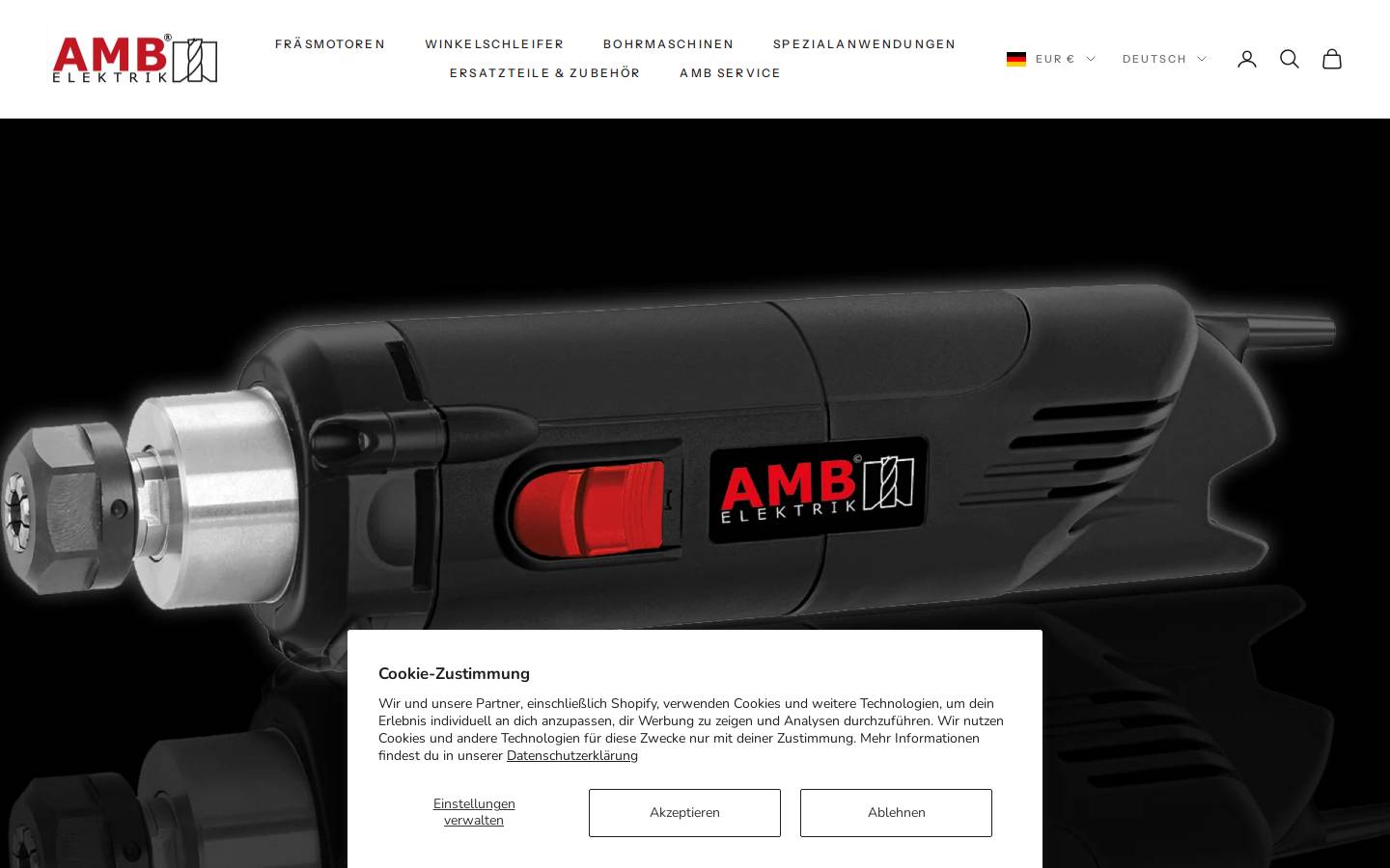 amb-elektrik.de homepage screenshot