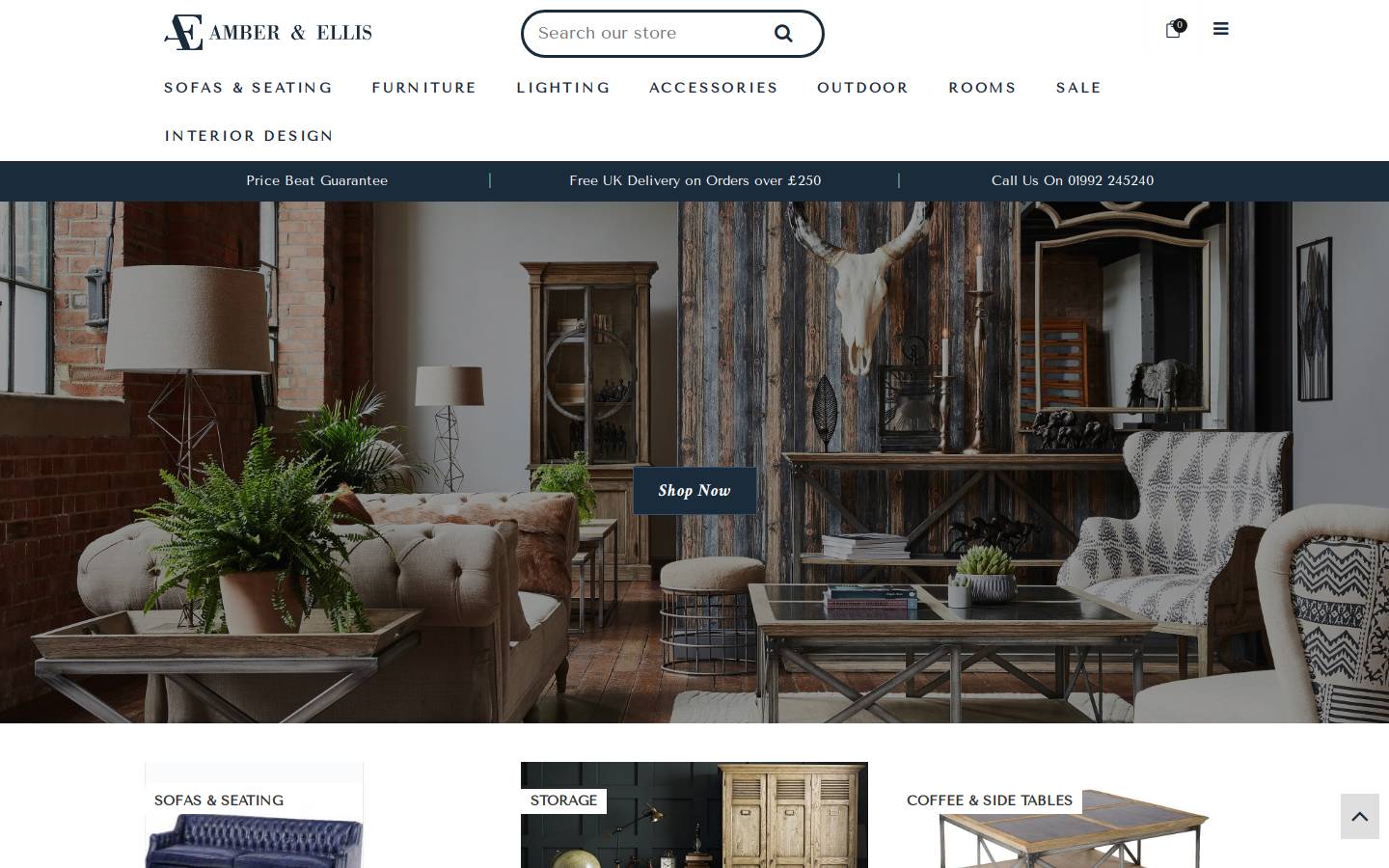 Amberandellis homepage screenshot