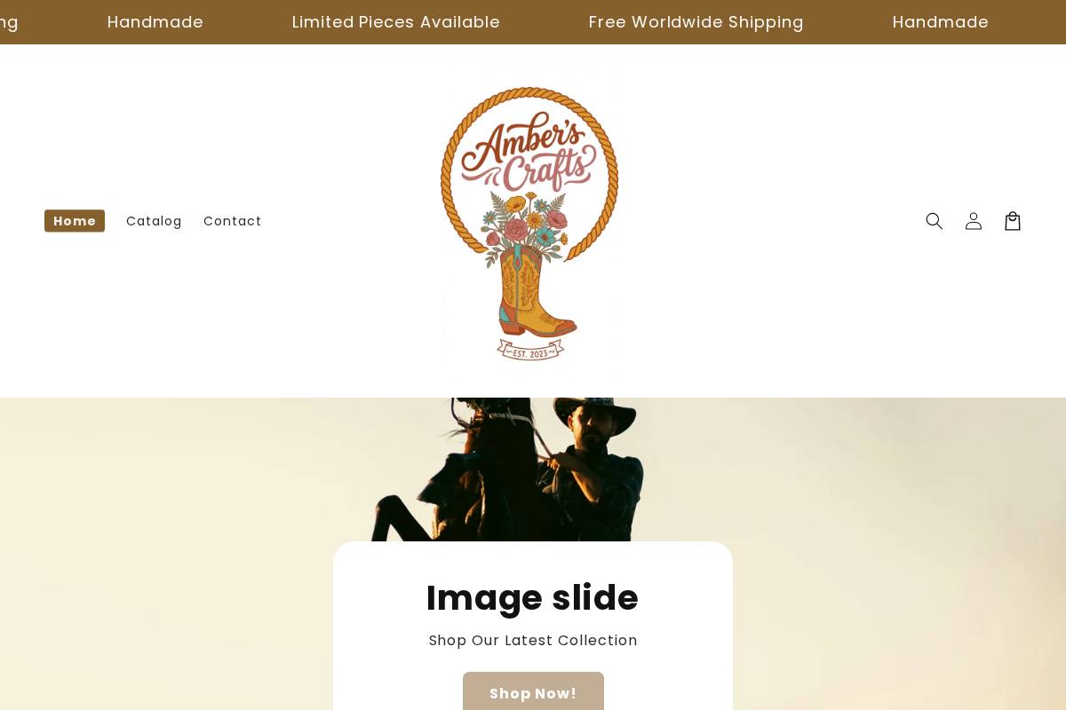 ambercrafts.shop homepage screenshot