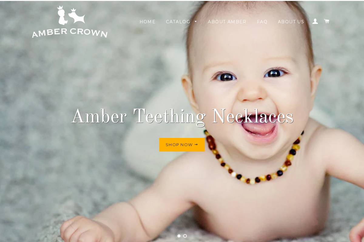 ambercrown.com homepage screenshot