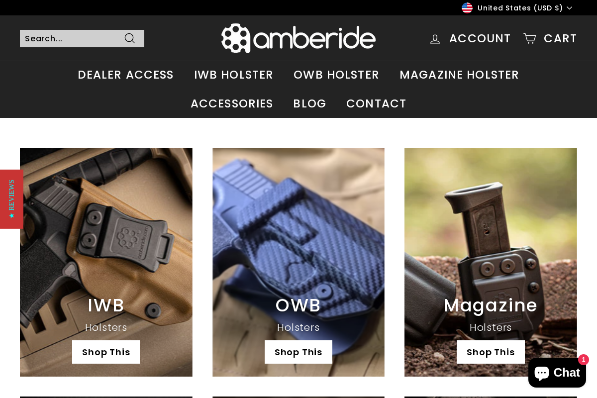 Amberide homepage screenshot
