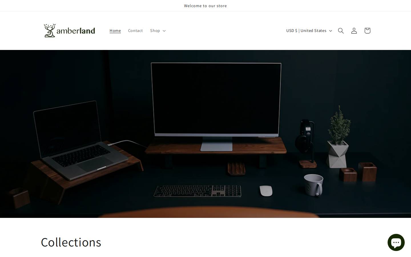 amberlandstudio.com homepage screenshot