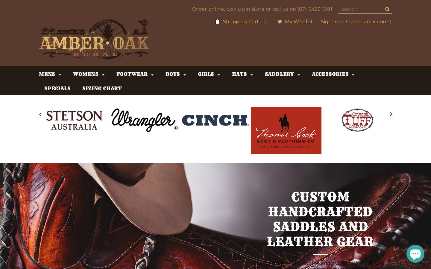 amberoakrural.com.au homepage screenshot
