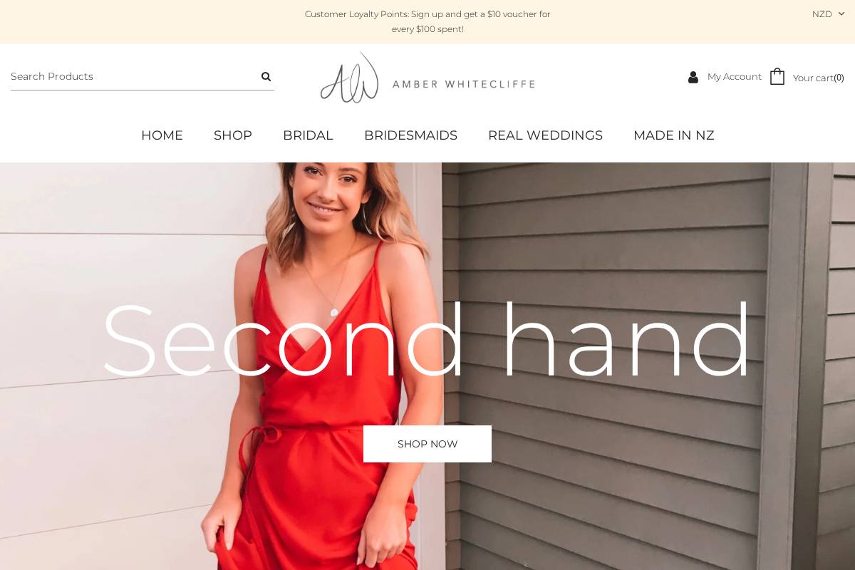 amberwhitecliffe.com homepage screenshot