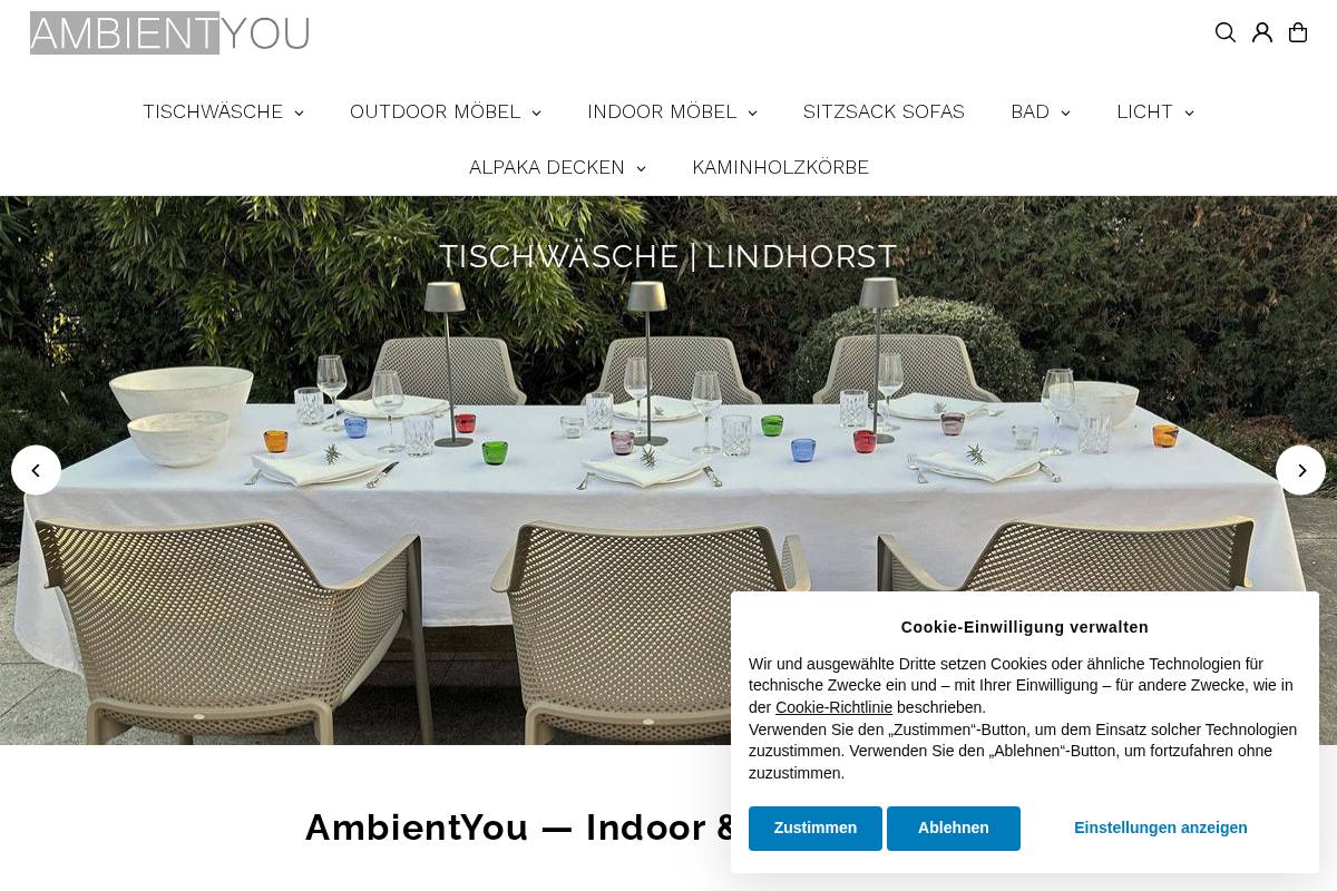 Ambientyou homepage screenshot