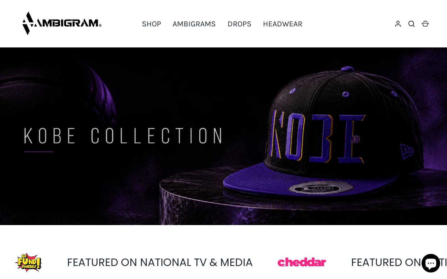 ambigramtees.com homepage screenshot