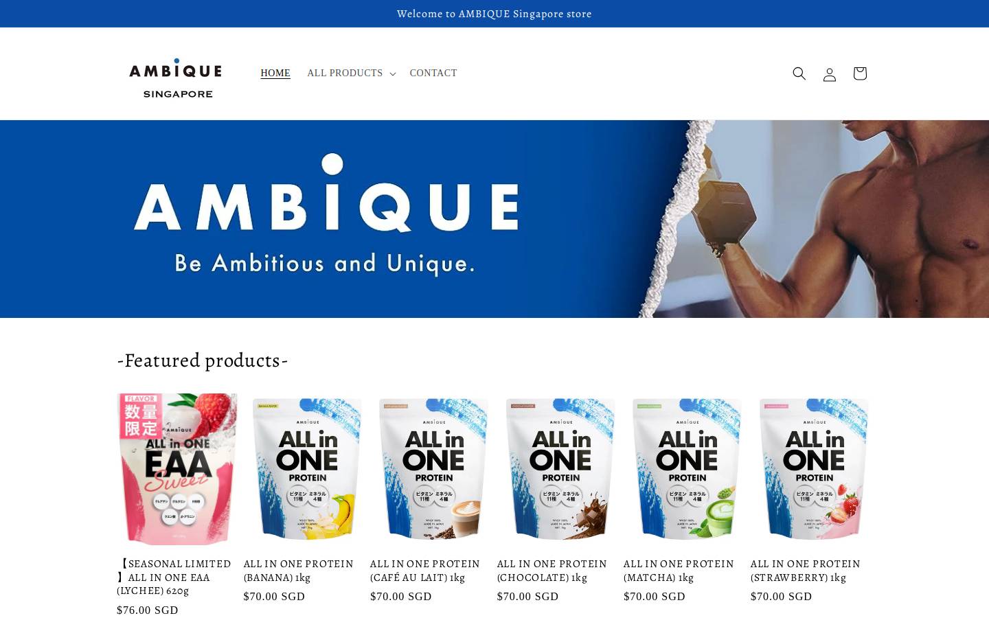 ambiquesg.com homepage screenshot