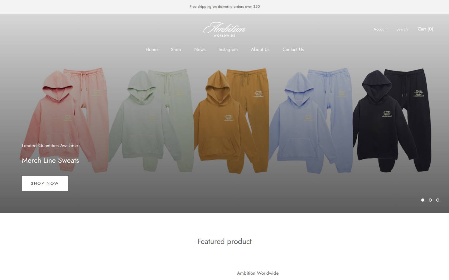 ambitionworldwide.com homepage screenshot