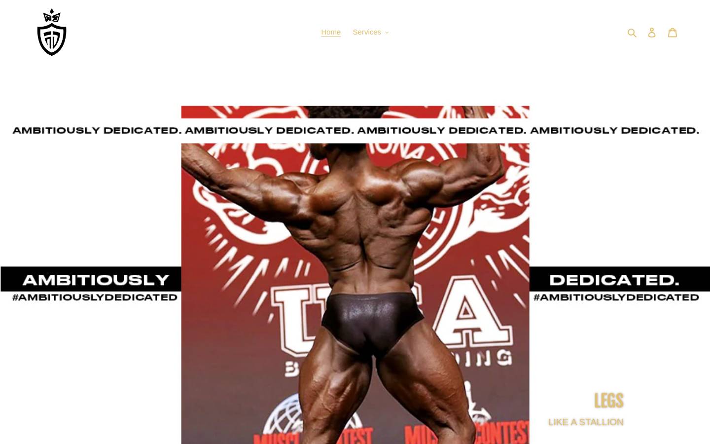 ambitiouslydedicated.com homepage screenshot