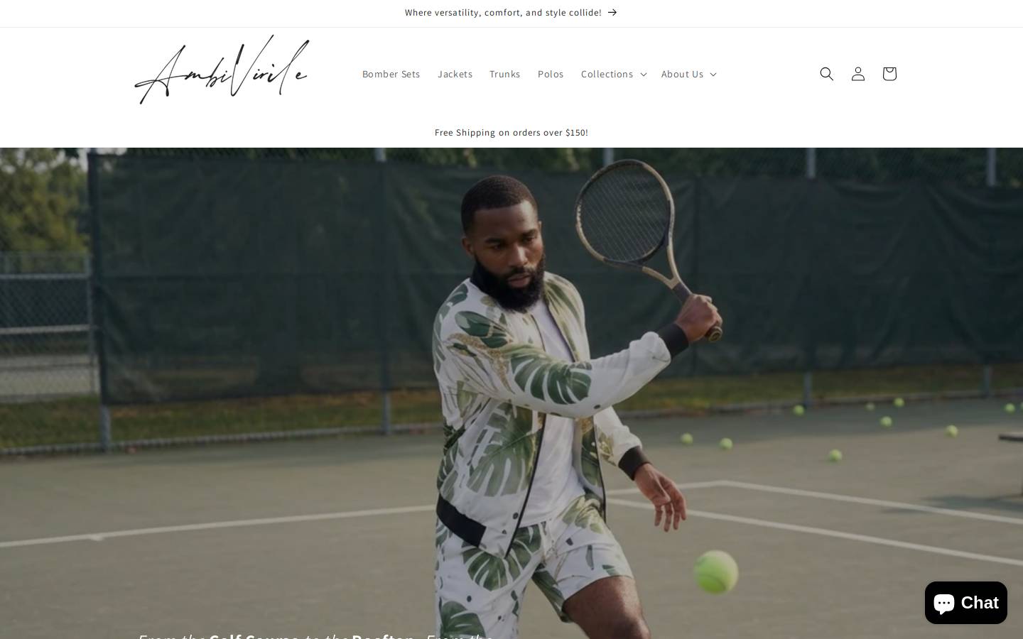 ambivirile.com homepage screenshot