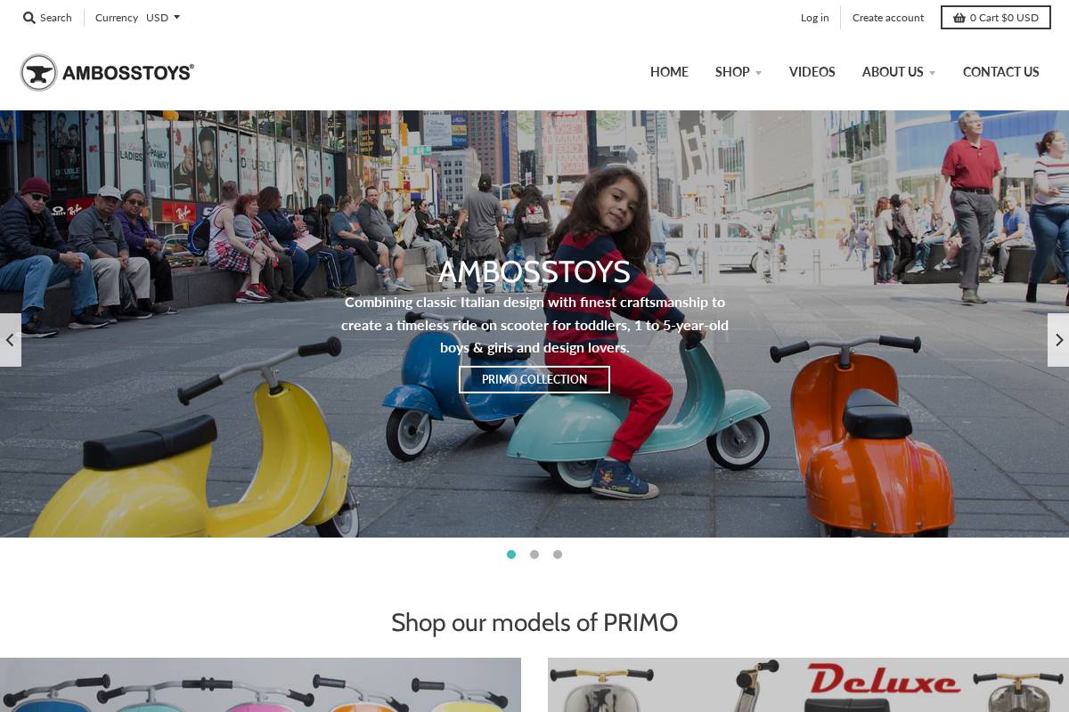 ambosstoys.com homepage screenshot