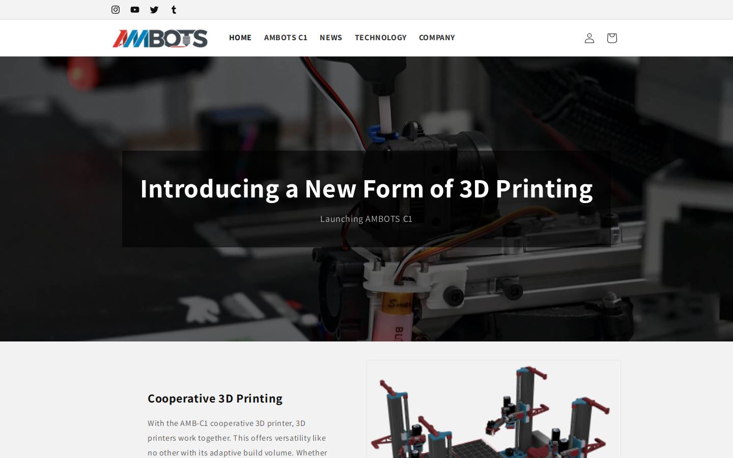 ambots3d.com homepage screenshot
