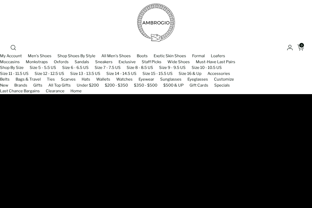 Ambrogioshoes homepage screenshot