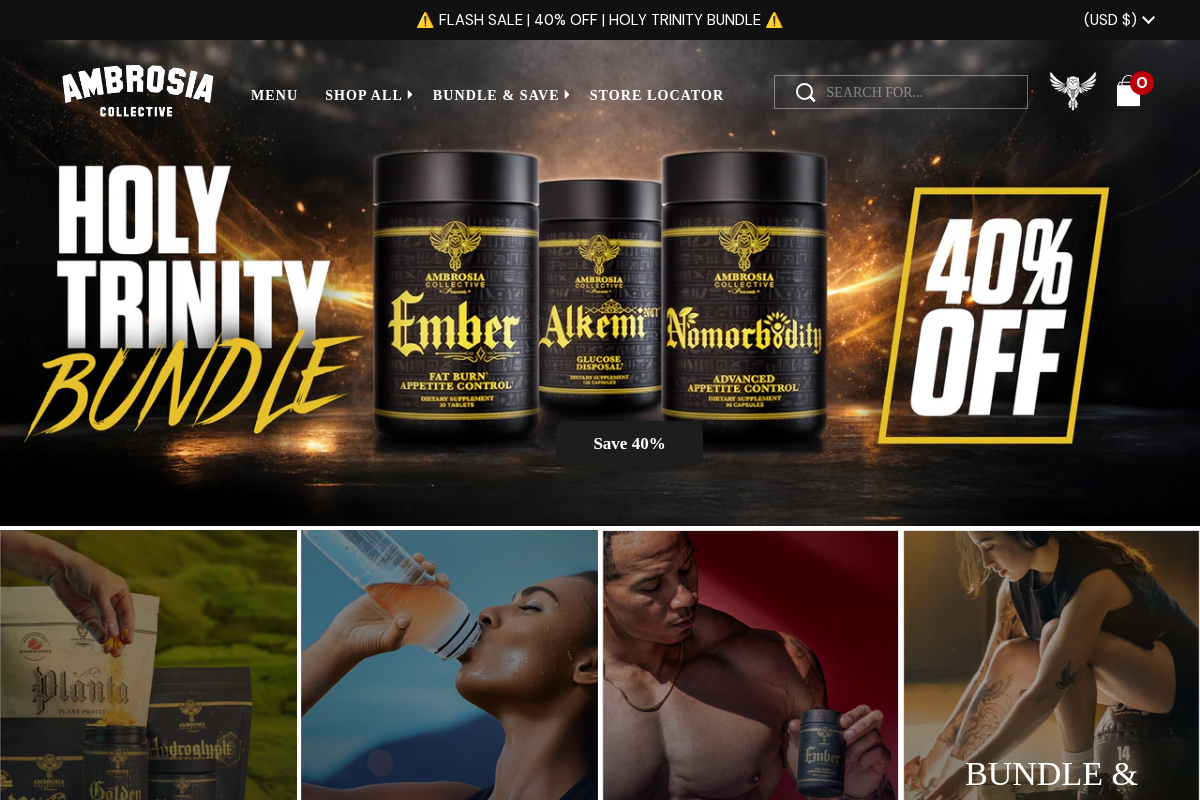 Ambrosiacollective homepage screenshot