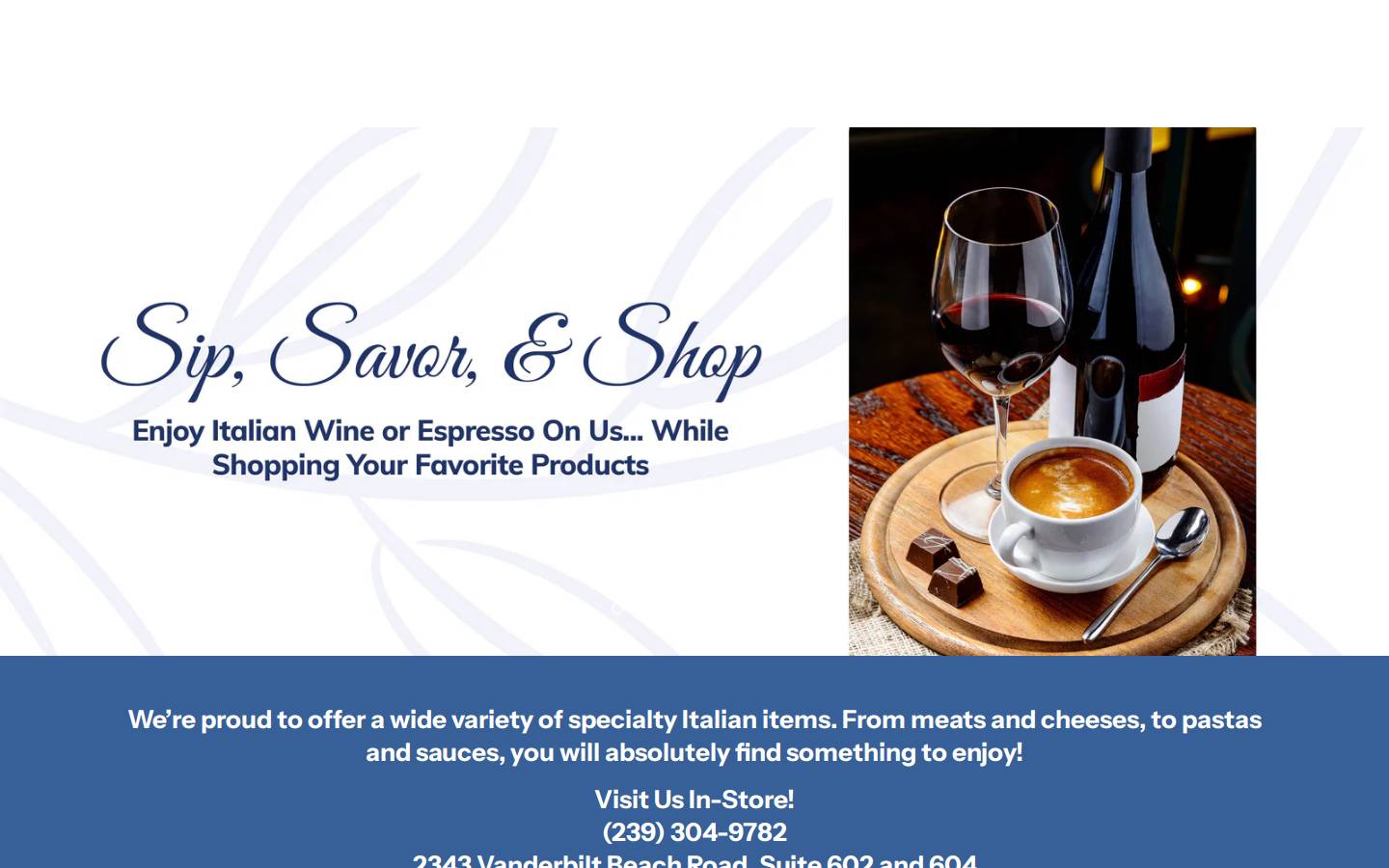 ambrosiandsons.com homepage screenshot