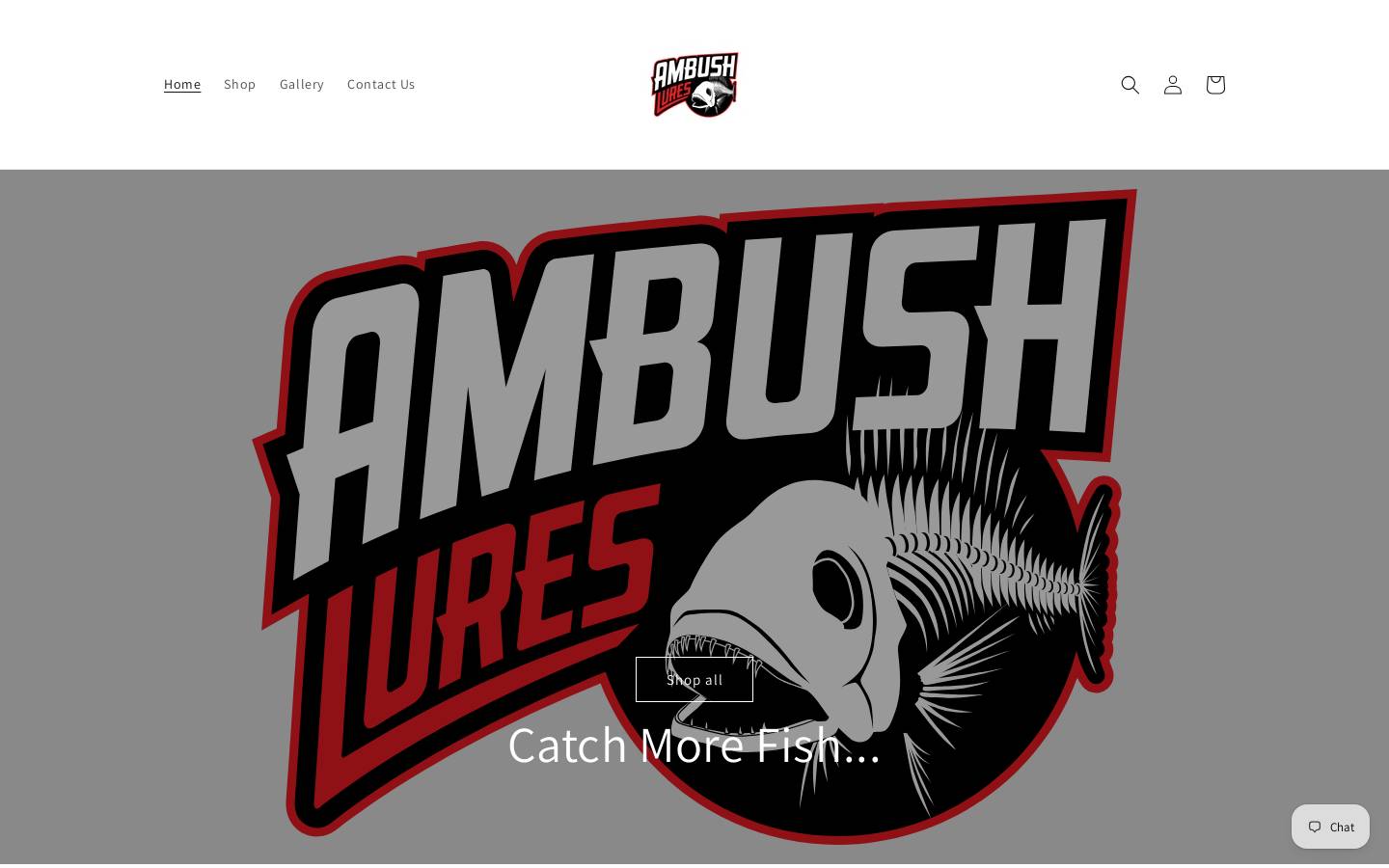 ambushlures.com.au homepage screenshot