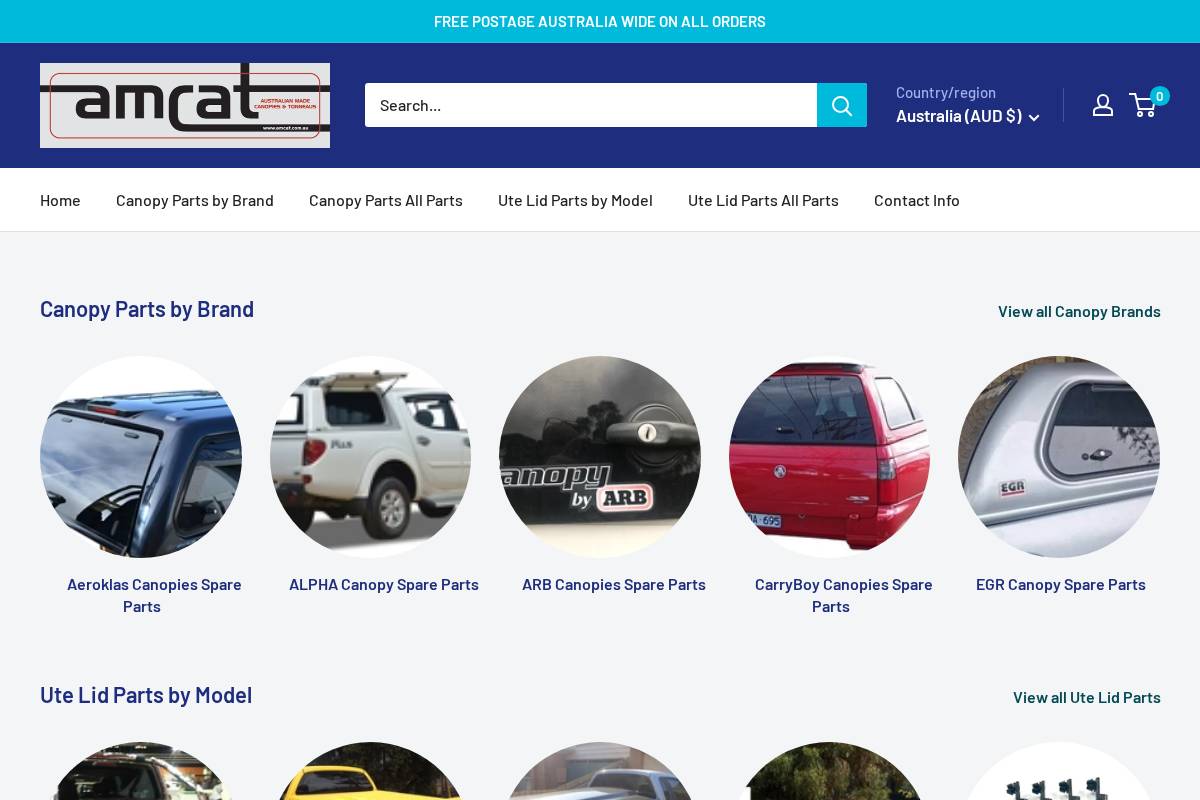 amcat.com.au homepage screenshot