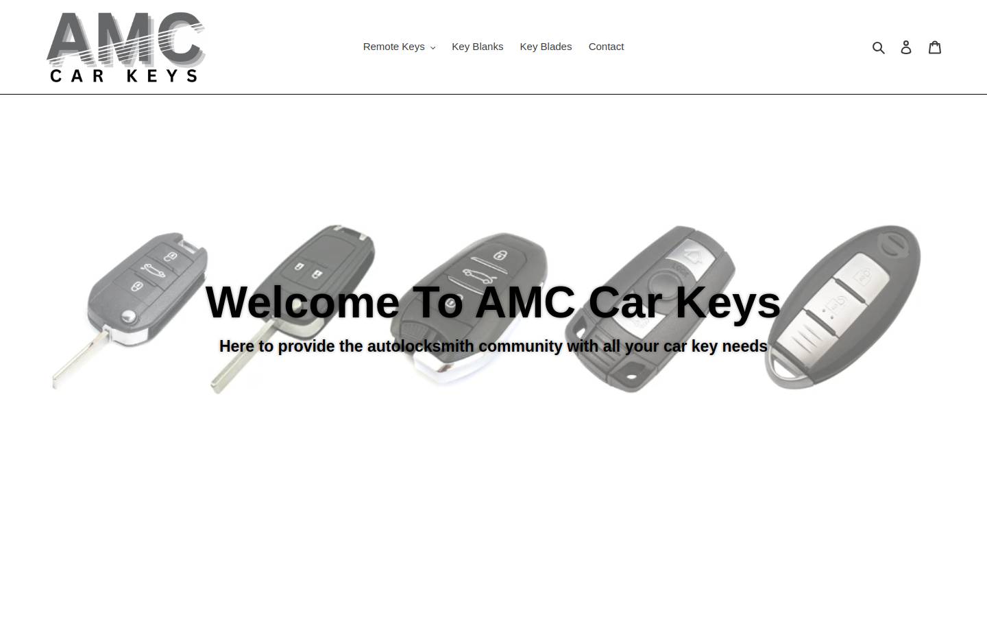 amccarkeys.com homepage screenshot