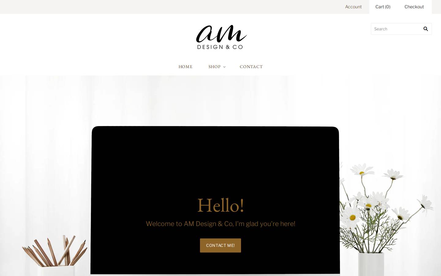 amdesignandco.com homepage screenshot