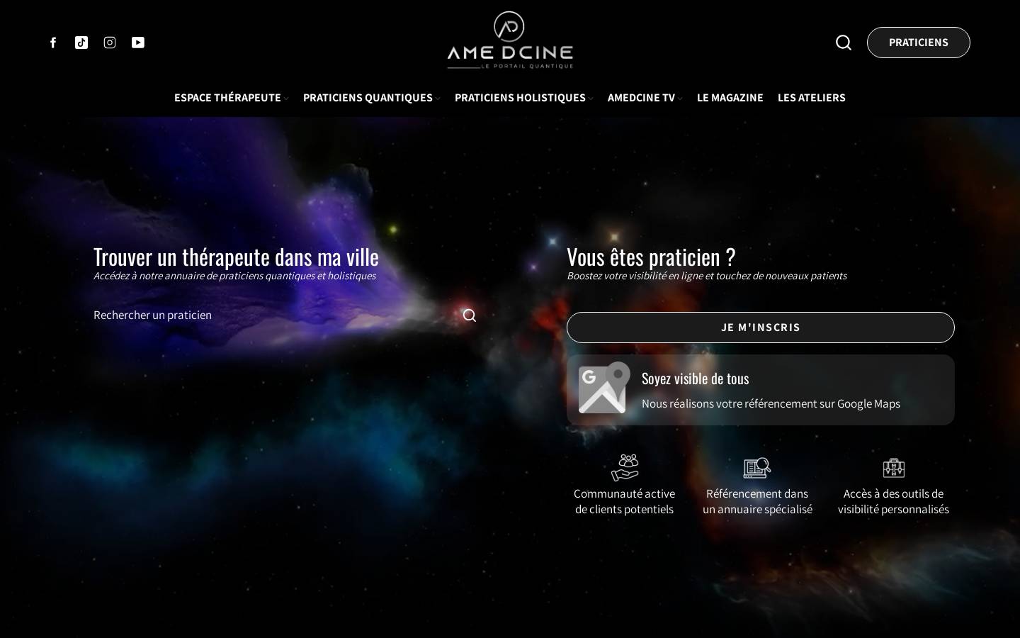 amedcine.com homepage screenshot