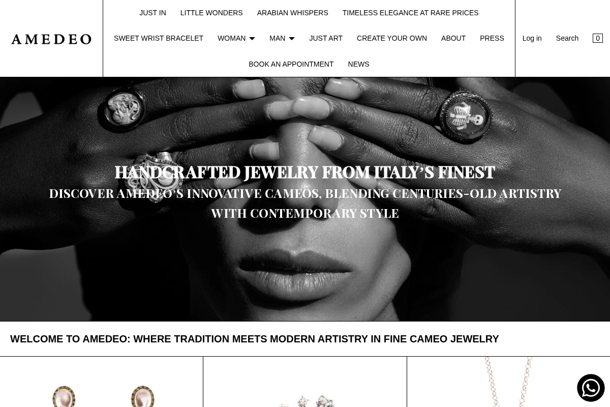 amedeo.shop homepage screenshot