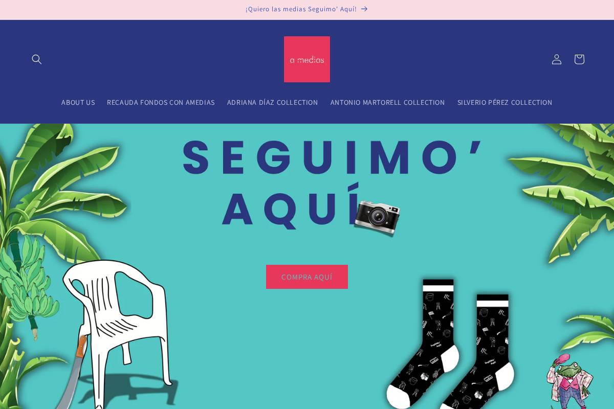 amediaspr.com homepage screenshot