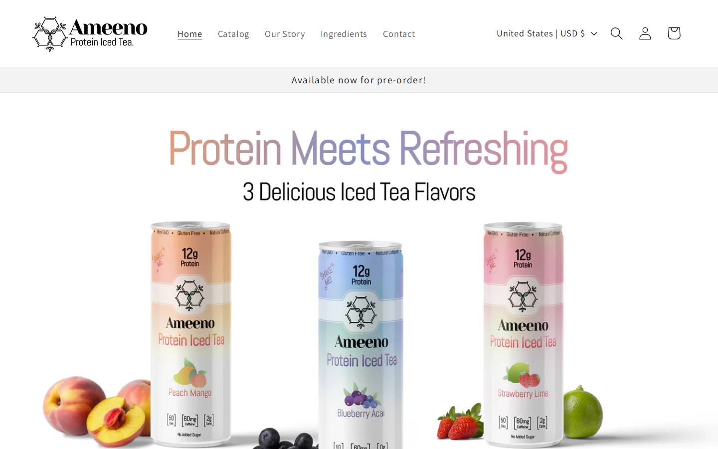 ameenodrink.com homepage screenshot