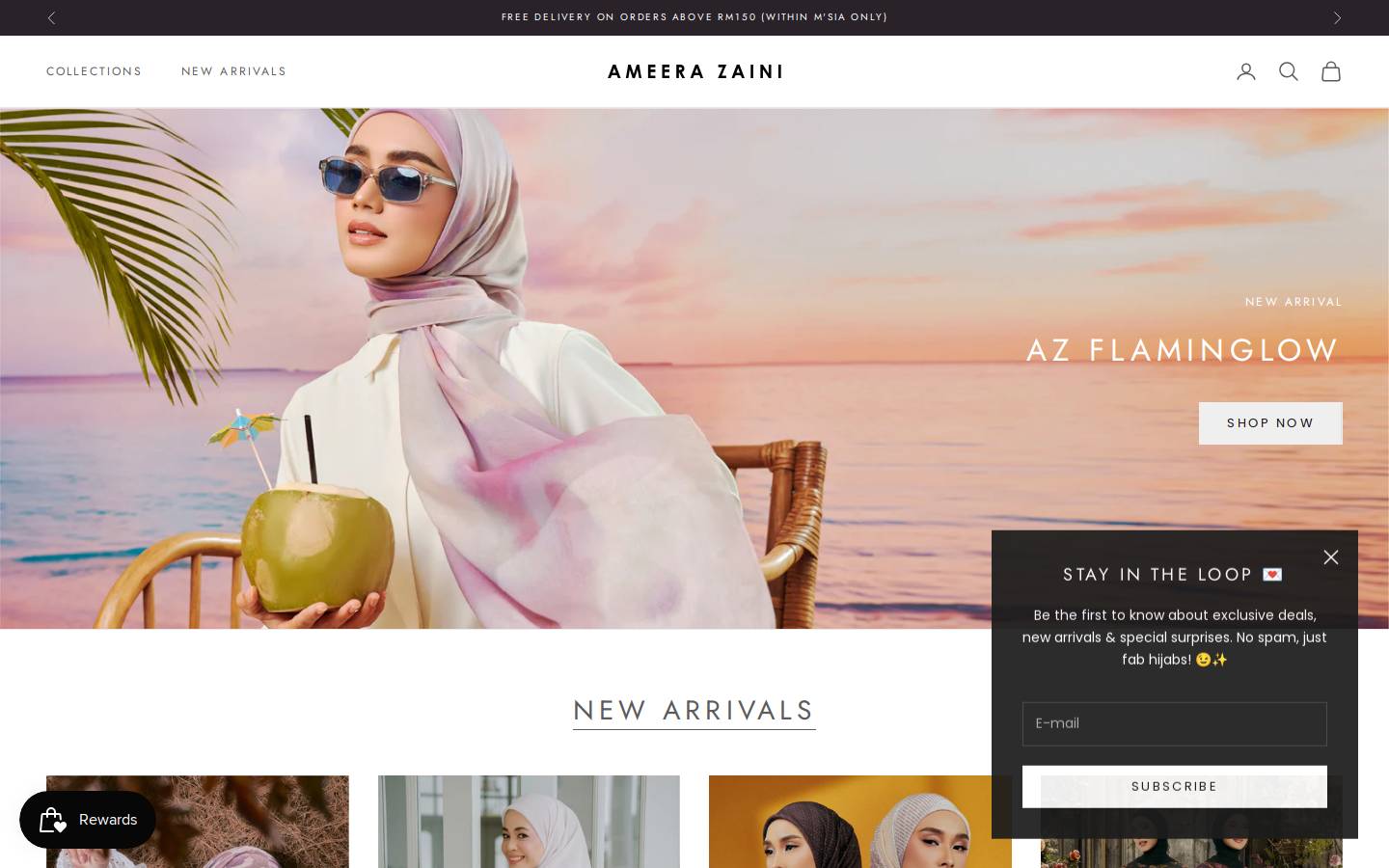 ameerazaini.com homepage screenshot