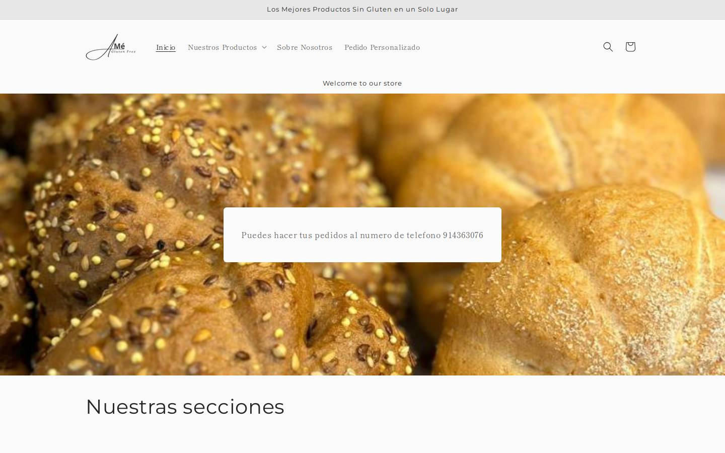 ameglutenfree.es homepage screenshot