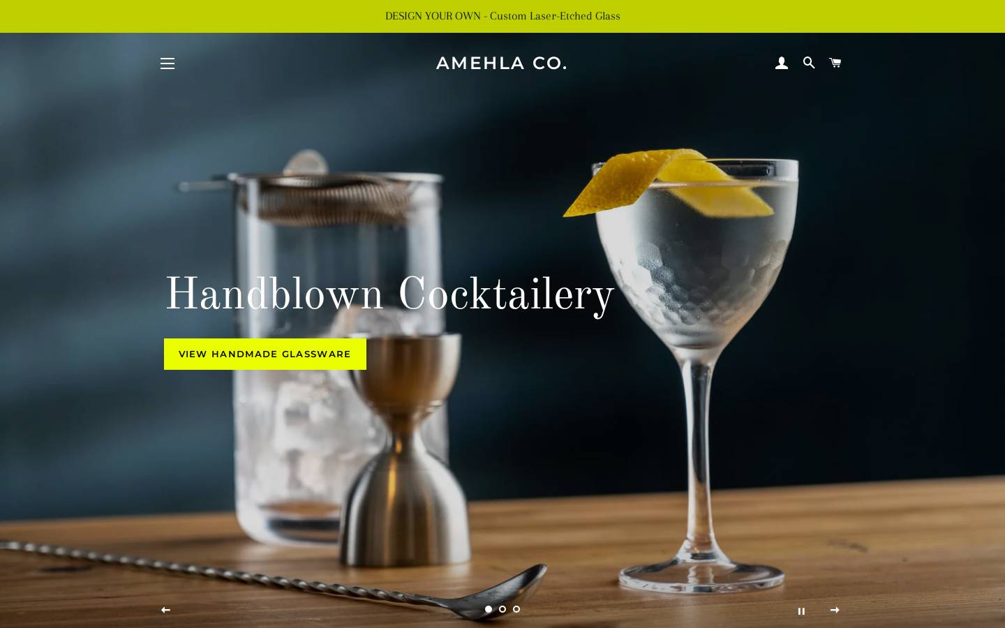 amehlaco.com homepage screenshot