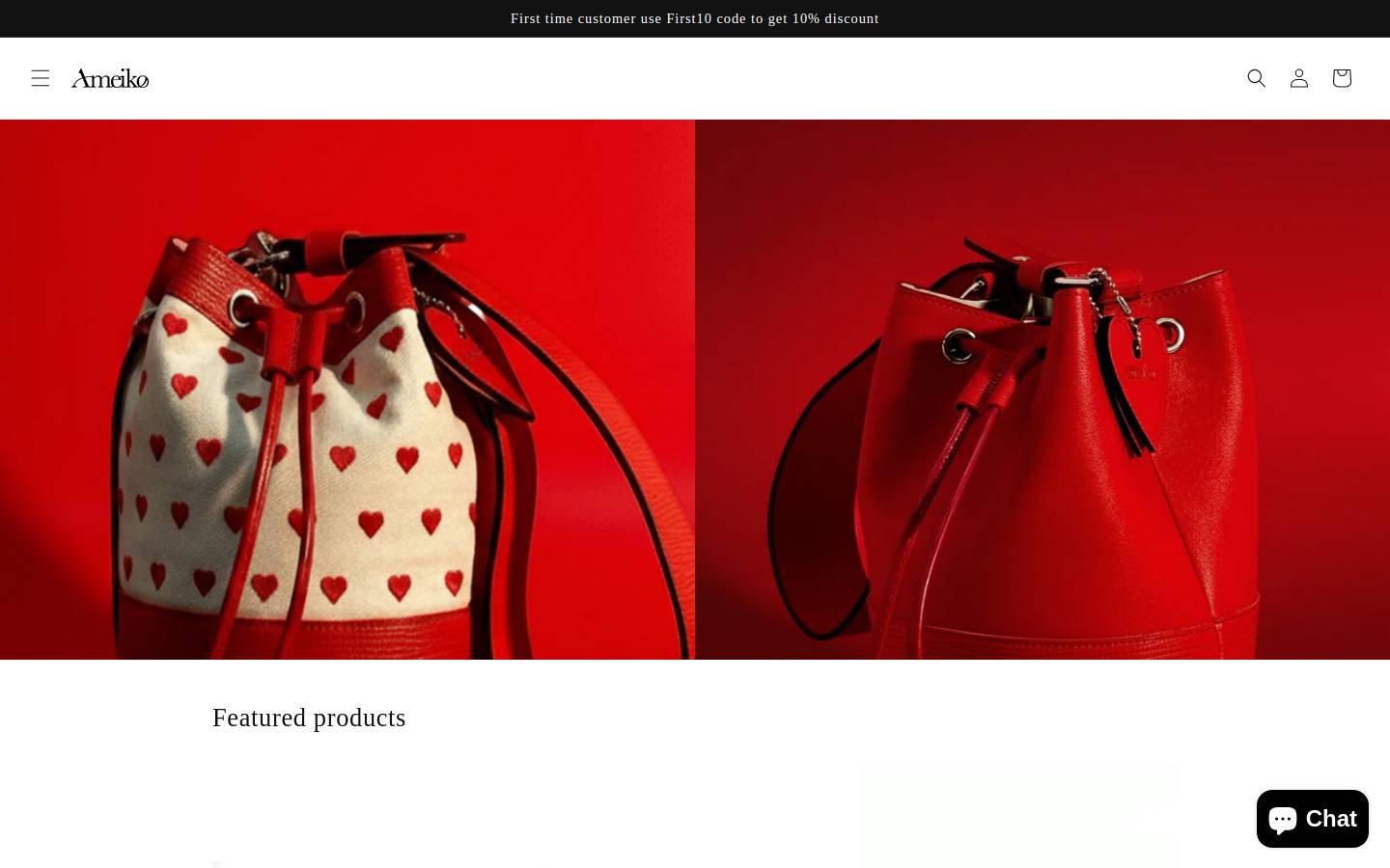 ameiko.com homepage screenshot
