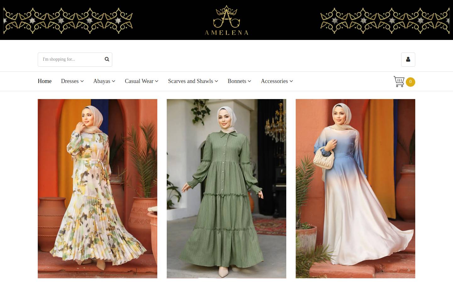 amelena.com homepage screenshot