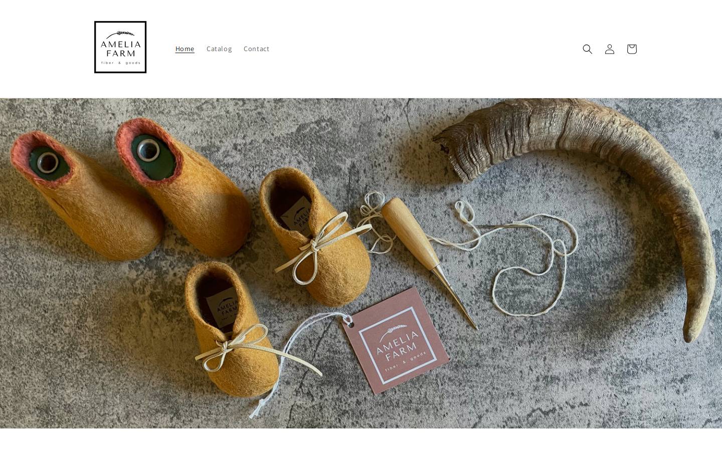 Amelia homepage screenshot