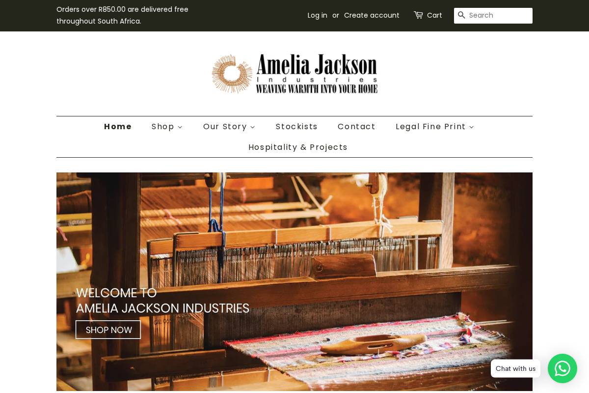 ameliajackson.co.za homepage screenshot