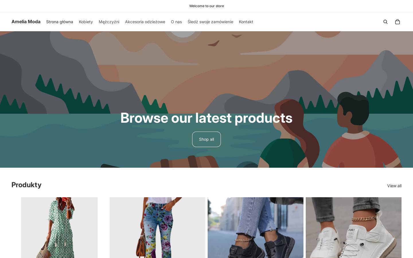 Ameliamoda homepage screenshot