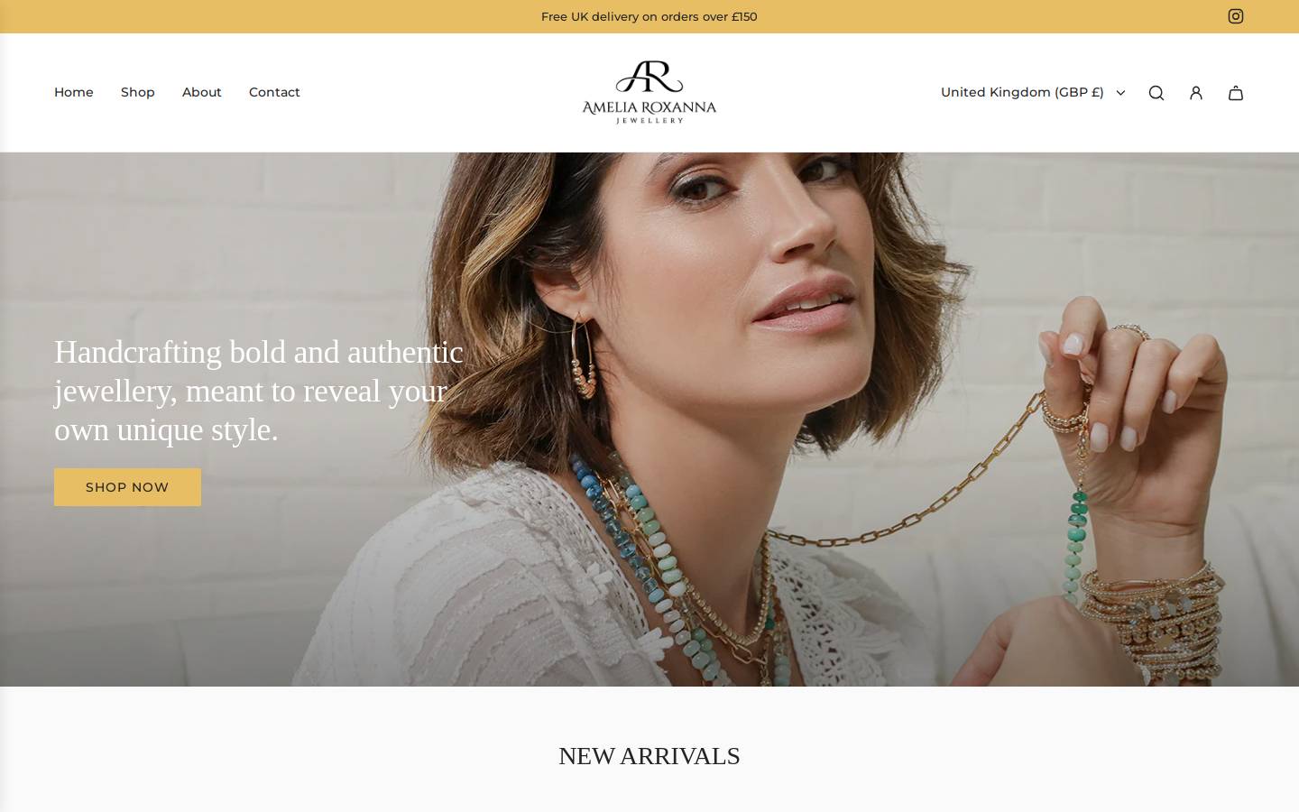 ameliaroxanna.com homepage screenshot