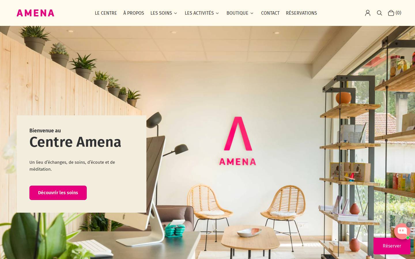 amenaworld.org homepage screenshot