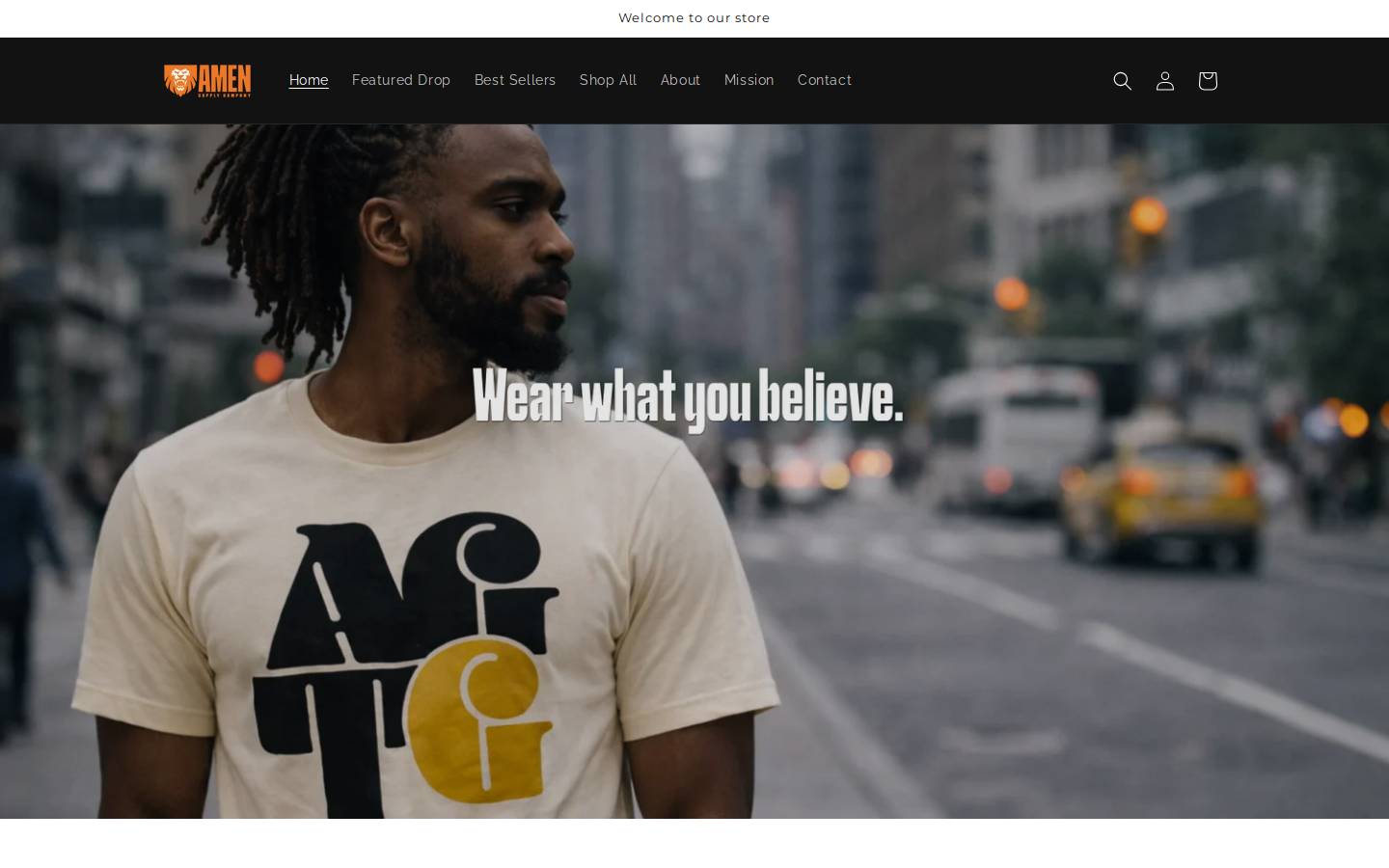 amensupply.com homepage screenshot