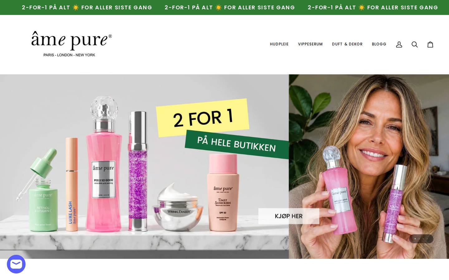 Amepure homepage screenshot