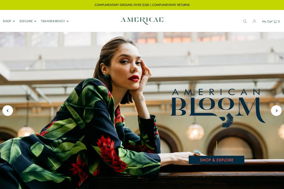 americae.com homepage screenshot