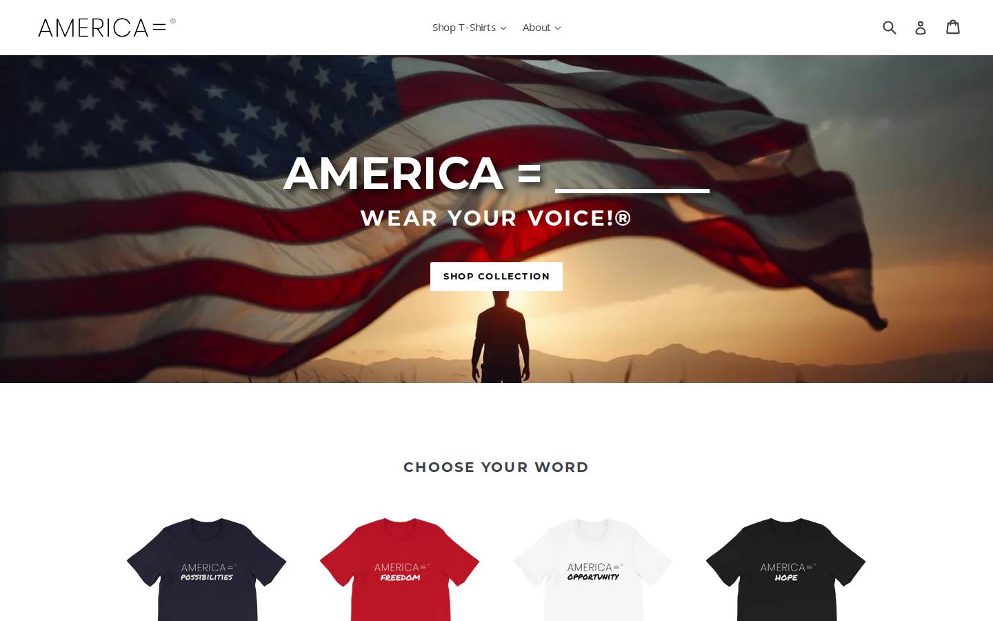 americaequals.com homepage screenshot