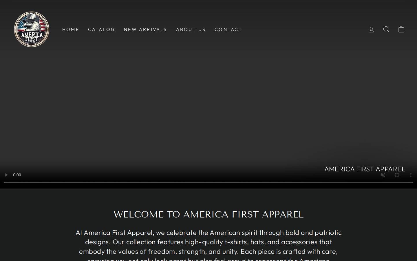 americafirstapparel.com homepage screenshot