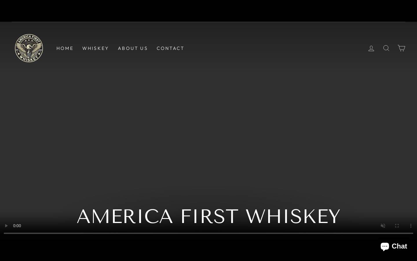 americafirstwhiskey.com homepage screenshot