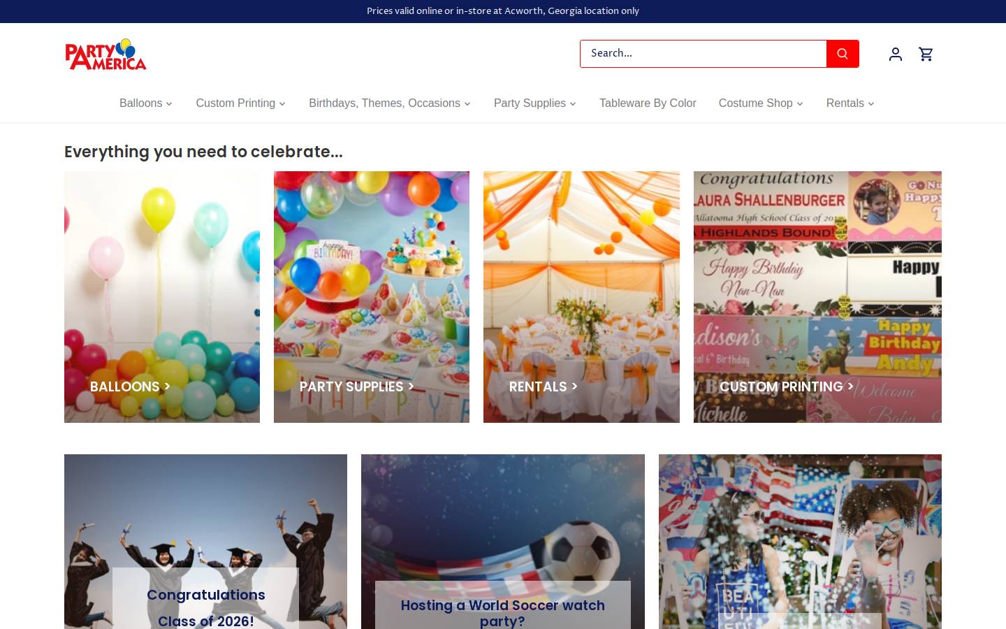 americalikestoparty.com homepage screenshot