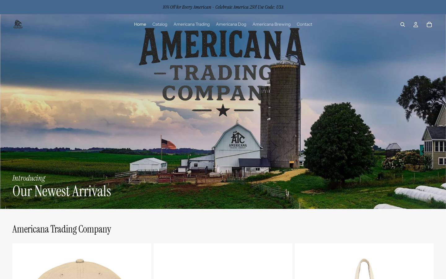 americanadog.com homepage screenshot