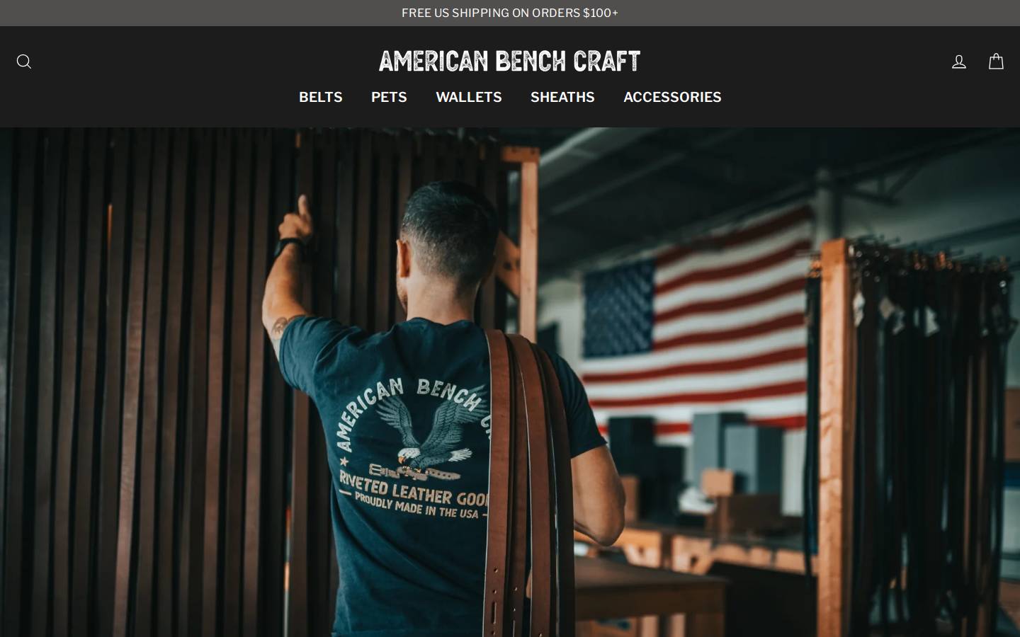 American Bench Craft homepage screenshot