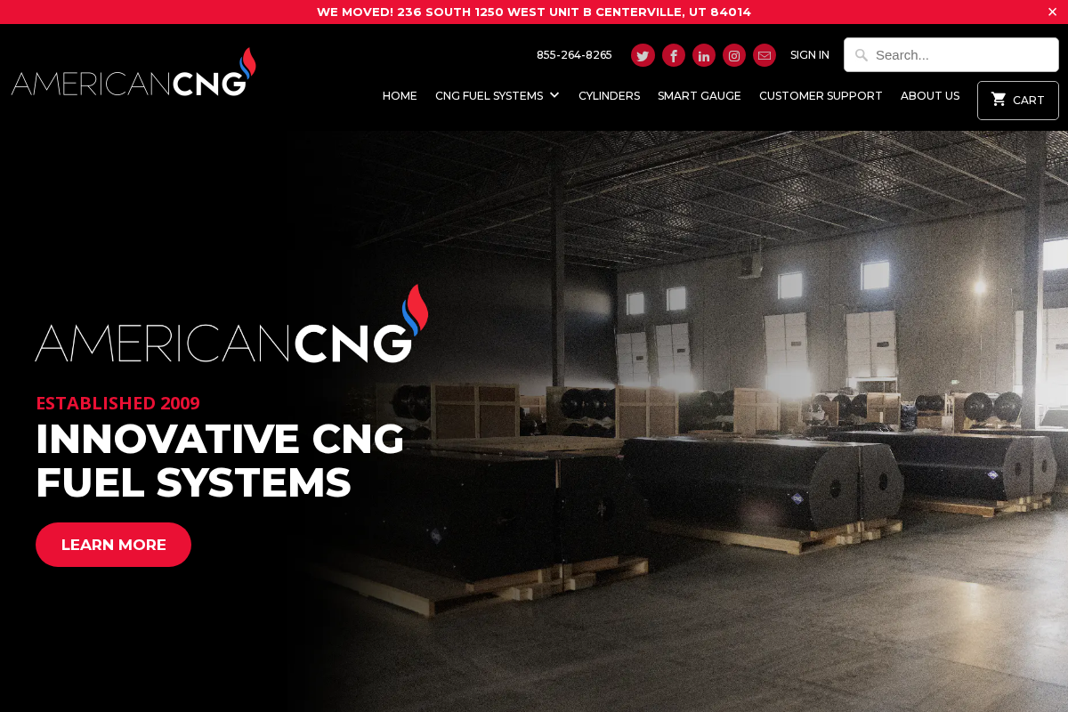 americancng.com homepage screenshot