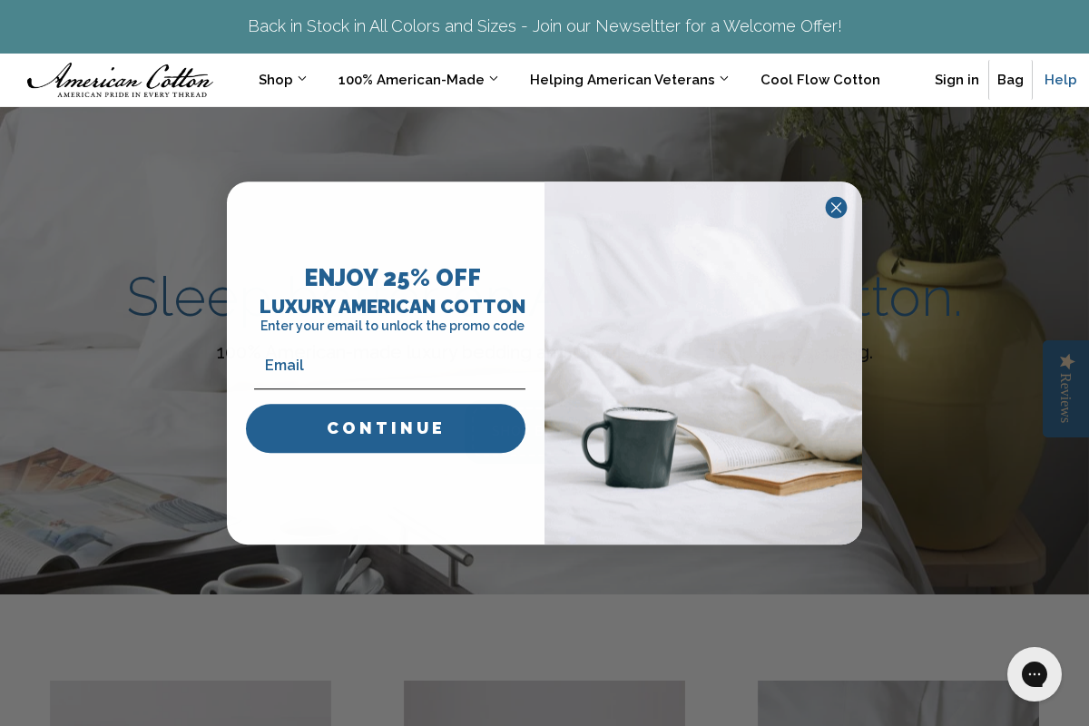 americancotton.com homepage screenshot