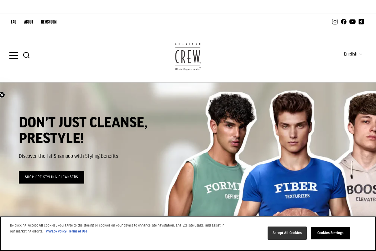 americancrew homepage screenshot